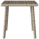 vidaXL téglalap polyrattan kerti dohányzóasztal 40x40x37cm