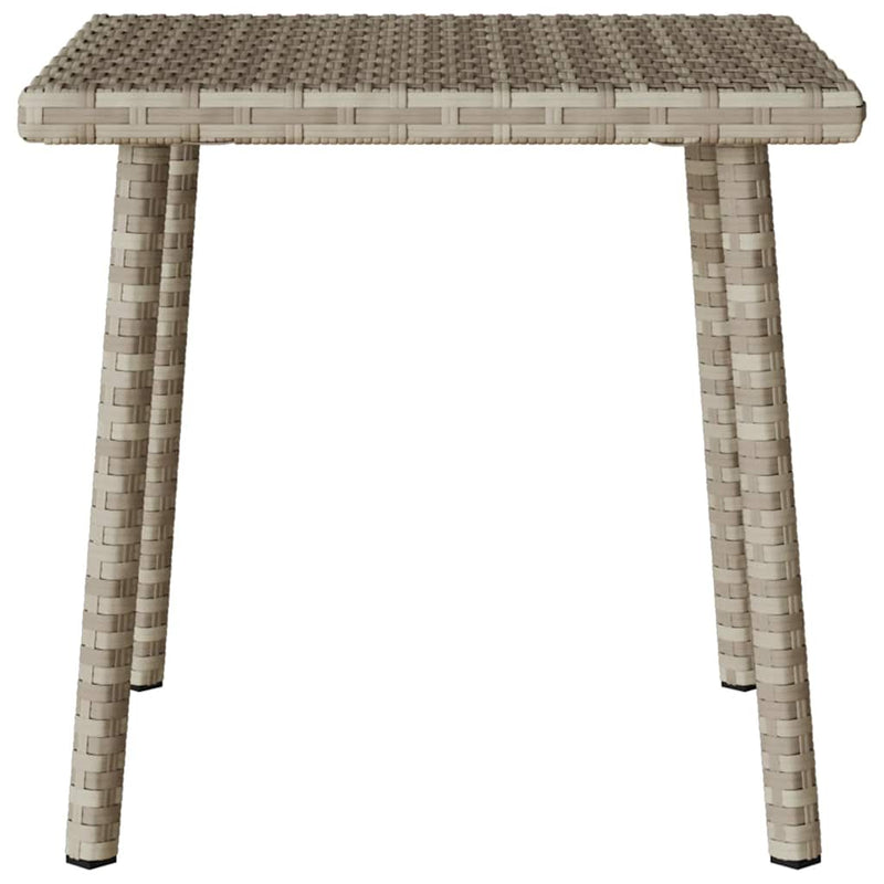 vidaXL téglalap polyrattan kerti dohányzóasztal 40x40x37cm