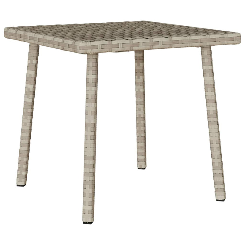 vidaXL téglalap polyrattan kerti dohányzóasztal 40x40x37cm