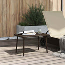 vidaXL téglalap barna polyrattan kerti dohányzóasztal 60x40x37cm