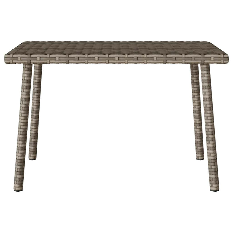 vidaXL téglalap szürke polyrattan kerti dohányzóasztal 60x40x37cm