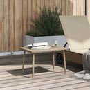 vidaXL téglalap bézs polyrattan kerti dohányzóasztal 60x40x37cm