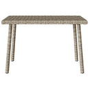 vidaXL téglalap polyrattan kerti dohányzóasztal 60x40x37cm