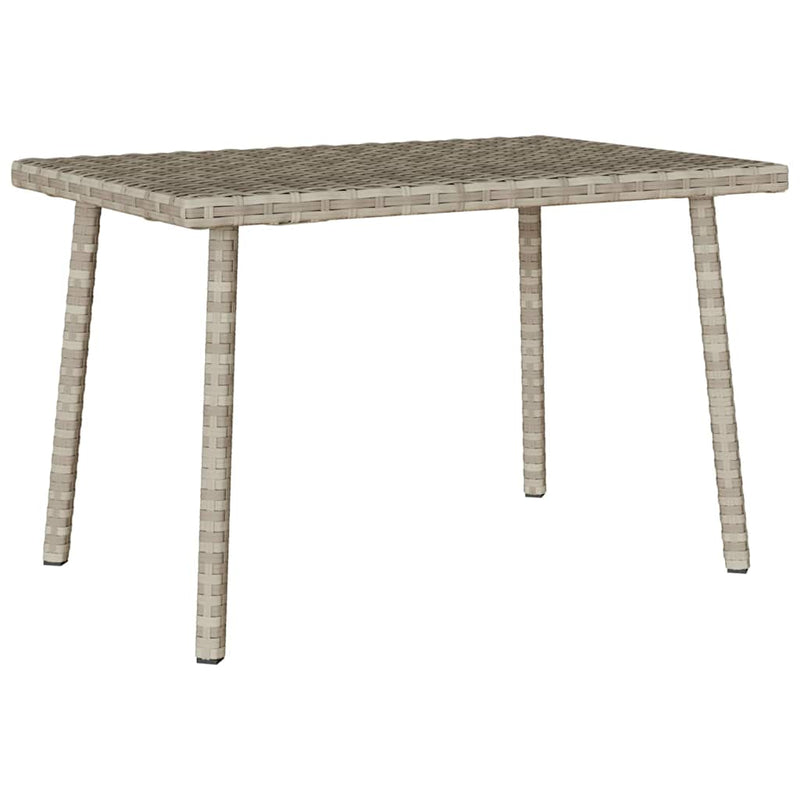 vidaXL téglalap polyrattan kerti dohányzóasztal 60x40x37cm