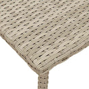 vidaXL téglalap polyrattan kerti dohányzóasztal 60x40x37cm