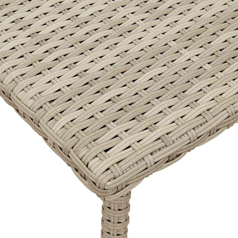 vidaXL téglalap polyrattan kerti dohányzóasztal 60x40x37cm