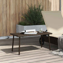 vidaXL téglalap barna polyrattan kerti dohányzóasztal 80x40x37cm