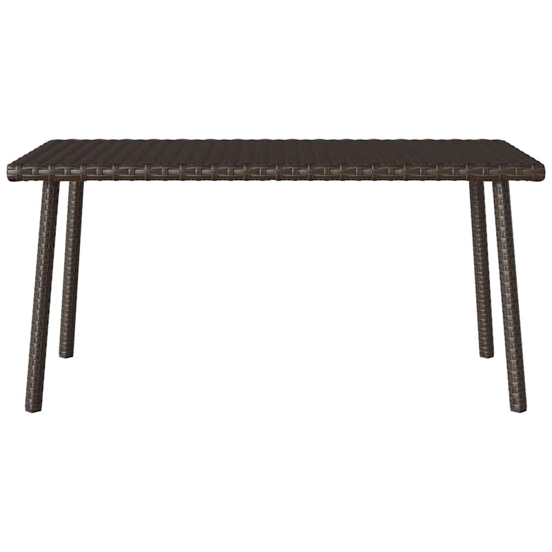 vidaXL téglalap barna polyrattan kerti dohányzóasztal 80x40x37cm