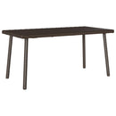 vidaXL téglalap barna polyrattan kerti dohányzóasztal 80x40x37cm