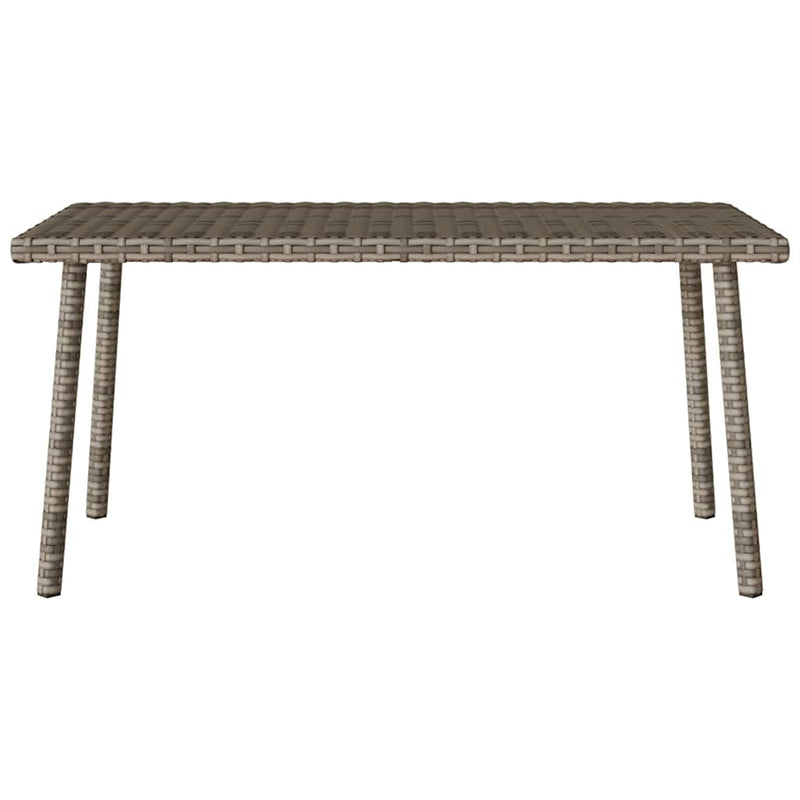 vidaXL téglalap szürke polyrattan kerti dohányzóasztal 80x40x37cm