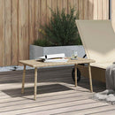 vidaXL téglalap bézs polyrattan kerti dohányzóasztal 80x40x37cm