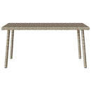 vidaXL téglalap polyrattan kerti dohányzóasztal 80x40x37cm