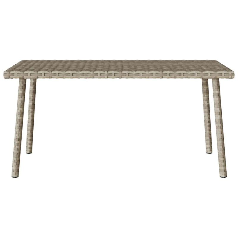 vidaXL téglalap polyrattan kerti dohányzóasztal 80x40x37cm