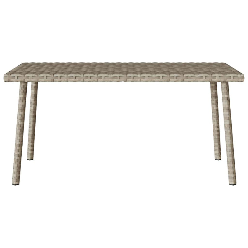 vidaXL téglalap polyrattan kerti dohányzóasztal 80x40x37cm