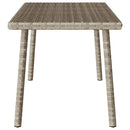 vidaXL téglalap polyrattan kerti dohányzóasztal 80x40x37cm