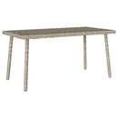 vidaXL téglalap polyrattan kerti dohányzóasztal 80x40x37cm