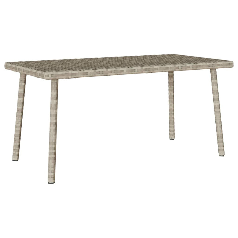 vidaXL téglalap polyrattan kerti dohányzóasztal 80x40x37cm