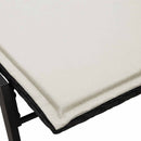 vidaXL fekete polyrattan napozóágy párnával