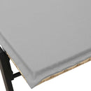 vidaXL bézs polyrattan napozóágy párnával