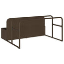 vidaXL barna polyrattan medence melletti úszótároló 110x100x57 cm