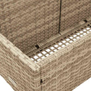 vidaXL bézs polyrattan medence melletti úszótároló 110x100x57 cm