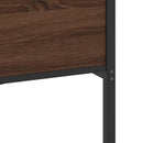 vidaXL barna tölgy színű fém ágykeret matrac nélkül 183 x 213 cm