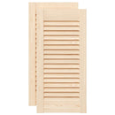 vidaXL 2 db tömör fenyőfa lamellás szekrényajtó 61,5x29,5 cm