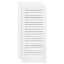 vidaXL 2 db fehér lamellás szekrényajtó 61,5 x 29,5 cm