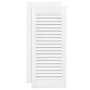 vidaXL 2 db fehér lamellás szekrényajtó 69 x 29,5 cm