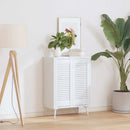 vidaXL 2 db fehér lamellás szekrényajtó 69 x 29,5 cm