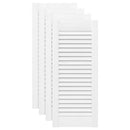 vidaXL 4 db fehér lamellás szekrényajtó 69 x 29,5 cm