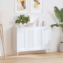 vidaXL 4 db fehér lamellás szekrényajtó 69 x 29,5 cm