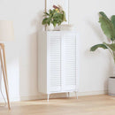 vidaXL 2 db fehér lamellás szekrényajtó 99 x 29,5 cm