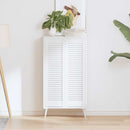 vidaXL 2 db fehér lamellás szekrényajtó 99 x 29,5 cm