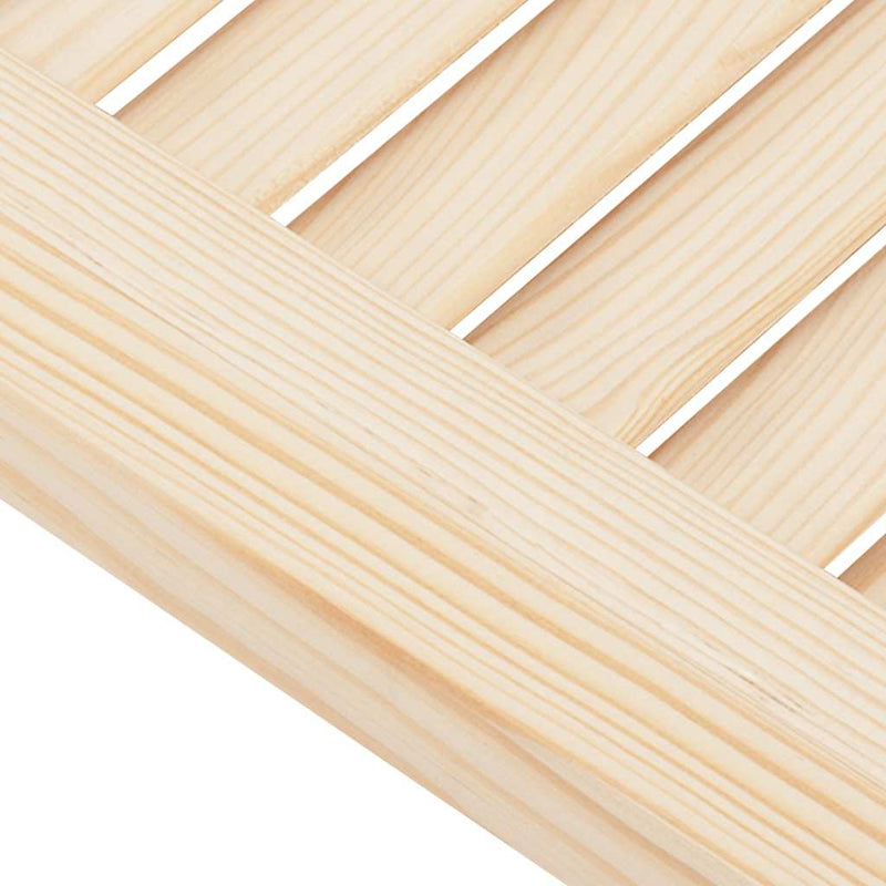 vidaXL tömörfa fenyőfa lengőajtók lamellás kialakítású 2 pár 100x100cm