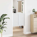 vidaXL fehér lengőajtók lamellás kialakítású 2 pár 80x80 cm