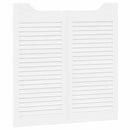 vidaXL fehér lengőajtók lamellás kialakítású 2 pár 80x80 cm