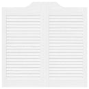 vidaXL fehér lengőajtók lamellás kialakítású 2 pár 80x80 cm