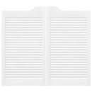 vidaXL fehér lengőajtók lamellás kialakítású 2 pár 90x80 cm