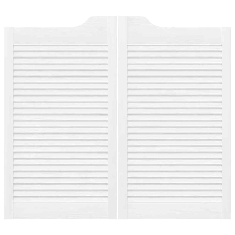 vidaXL fehér lengőajtók lamellás kialakítású 2 pár 90x80 cm