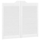 vidaXL fehér lengőajtók lamellás kialakítású 2 pár 90x80 cm