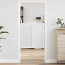 vidaXL fehér lengőajtók lamellás kialakítású 2 pár 90x80 cm