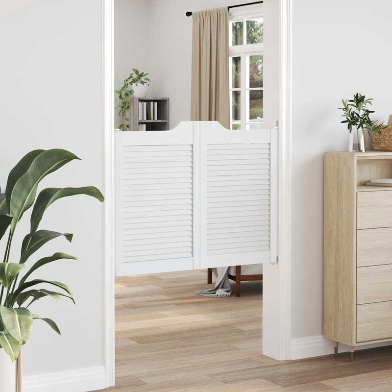 vidaXL fehér lengőajtók lamellás kialakítású 2 pár 80x100 cm