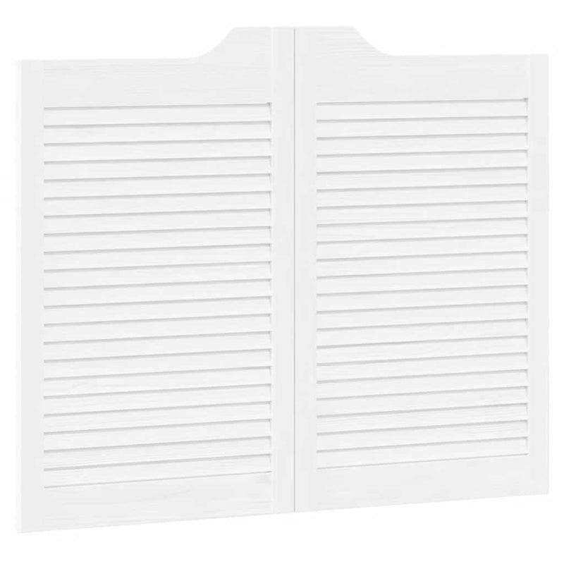 vidaXL fehér lengőajtók lamellás kialakítású 2 pár 80x100 cm