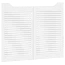 vidaXL fehér lengőajtók lamellás kialakítású 2 pár 80x100 cm