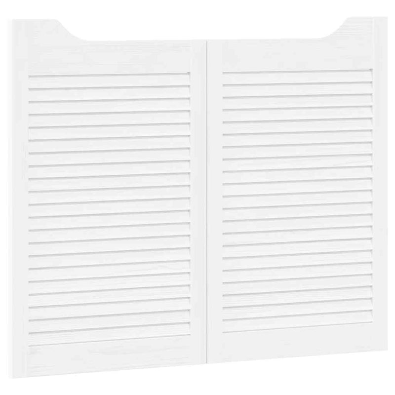vidaXL fehér lengőajtók lamellás kialakítású 2 pár 80x100 cm