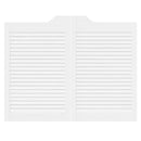 vidaXL fehér lengőajtók lamellás kialakítású 2 pár 80x100 cm