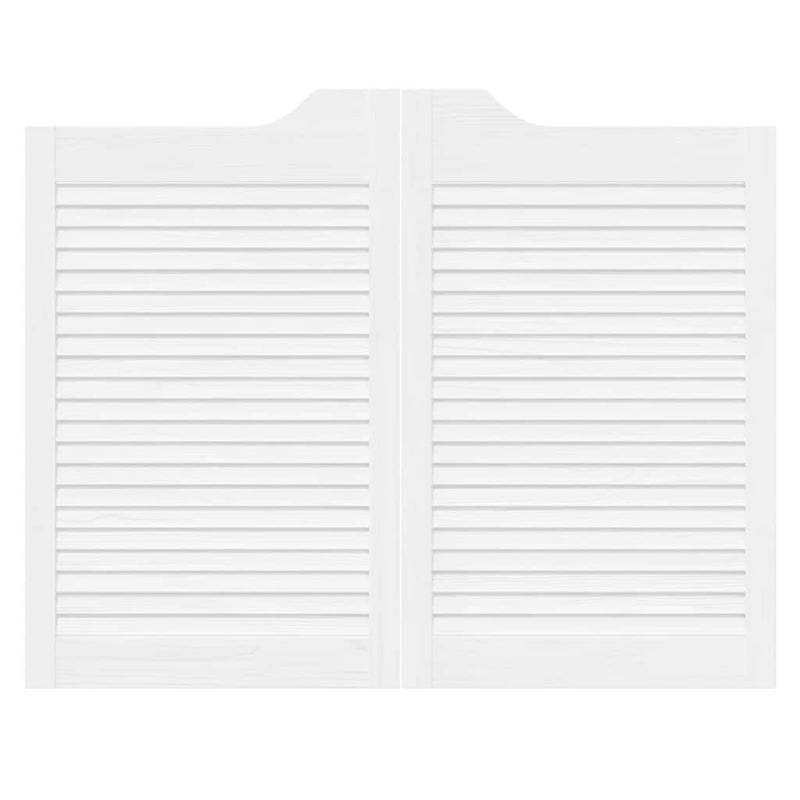 vidaXL fehér lengőajtók lamellás kialakítású 2 pár 80x100 cm