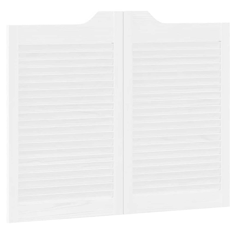 vidaXL fehér lengőajtók lamellás kialakítású 2 pár 80x100 cm