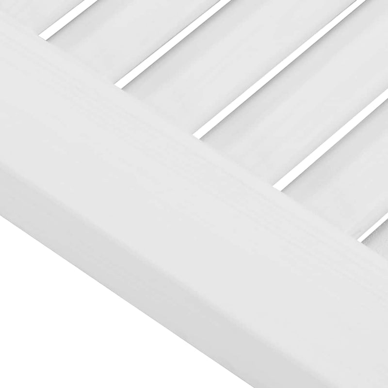 vidaXL fehér lengőajtók lamellás kialakítású 2 pár 80x100 cm